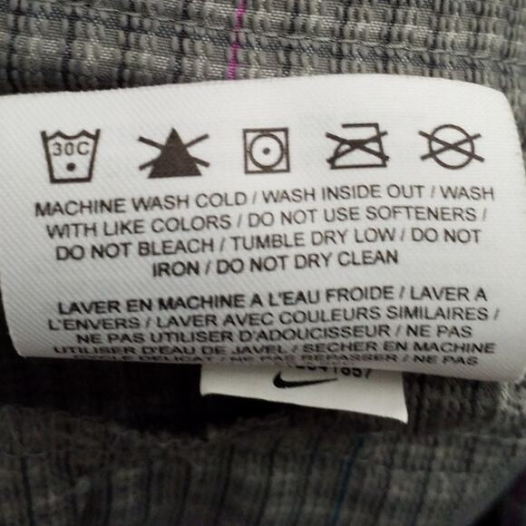 Nike Golf Womens Pants Size 6 Plaid Zip Pockets Slit Ankle Gray Straight Leg - Picture 7 of 7